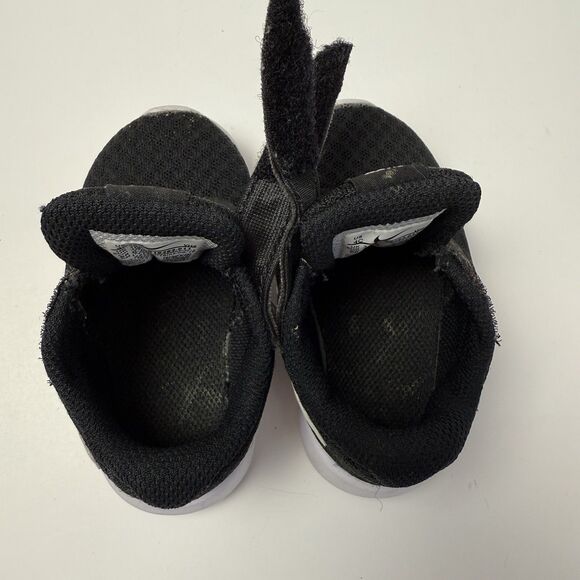 Nike Tanjun EasyOn TDV Toddler Shoes 4C Black White Lightweight Sneakers Baby - Picture 7 of 10